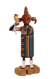 Hopi Pueblo Toson Koyemsi Mudhead Kachina Doll By Vaughn Yazzie