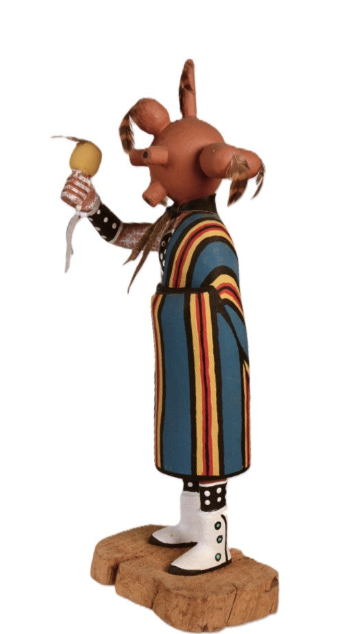 Hopi Pueblo Toson Koyemsi Mudhead Kachina Doll By Vaughn Yazzie