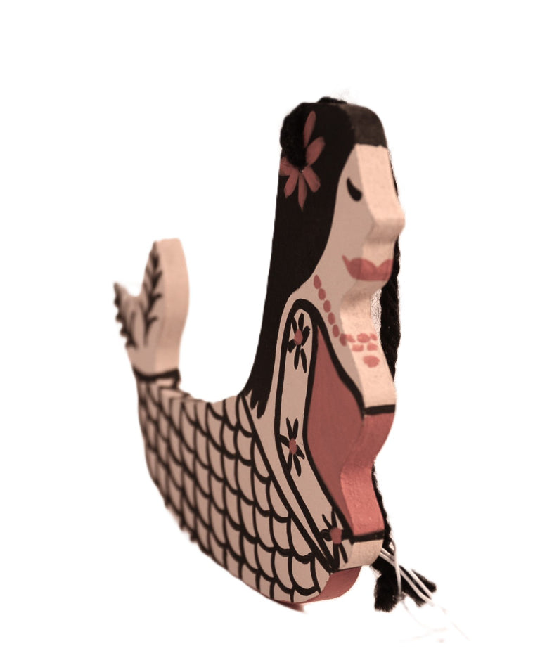 Hopi Pueblo Mermaid Kachina Ornament By CMC