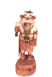 Vintage Large Hopi Pueblo White Bear Kachina Doll By Master Carver Alvin Navasie