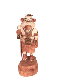 Vintage Large Hopi Pueblo White Bear Kachina Doll By Master Carver Alvin Navasie