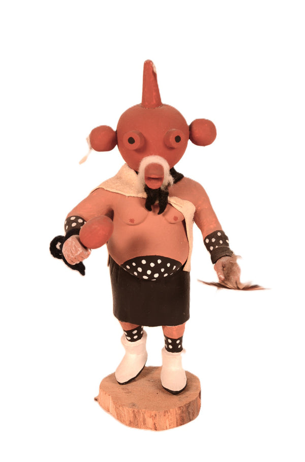 Hopi Pueblo Mud Head Koyemsi Kachina Doll By Paul Coochyamp