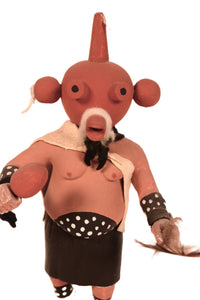 Hopi Pueblo Mud Head Koyemsi Kachina Doll By Paul Coochyamp