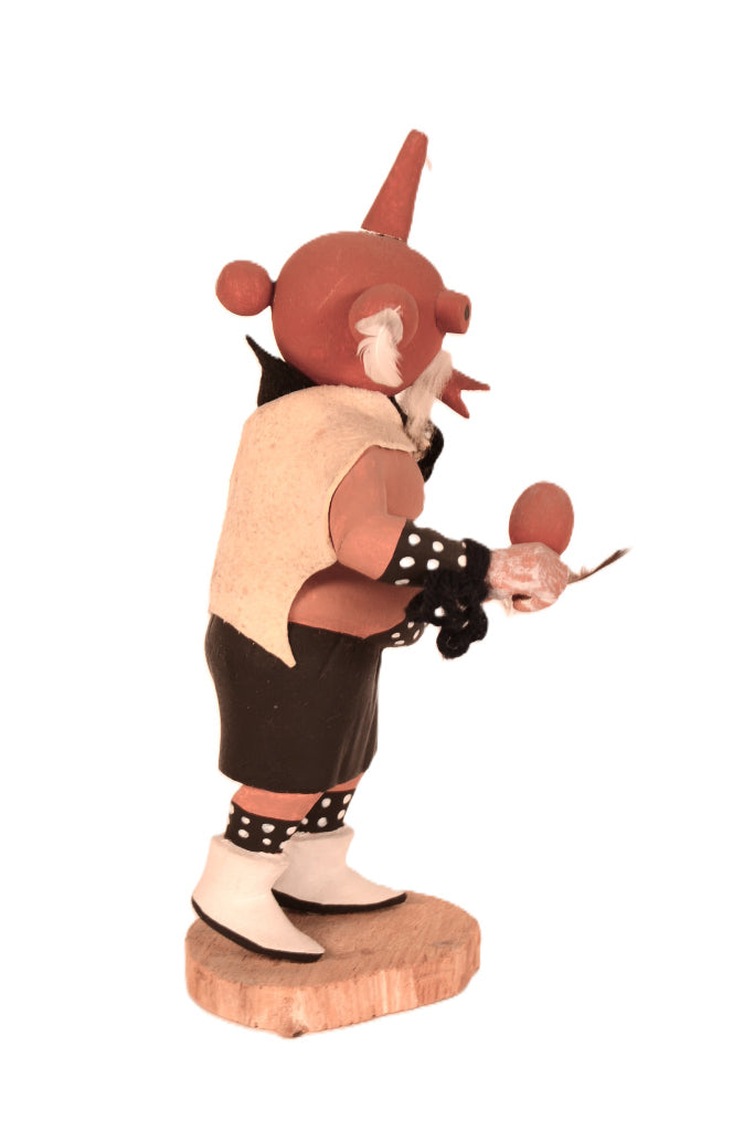 Hopi Pueblo Mud Head Koyemsi Kachina Doll By Paul Coochyamp