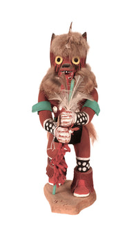 Hopi Pueblo Red Wolf Kachina Doll