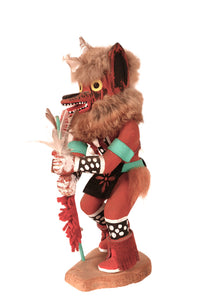 Hopi Pueblo Red Wolf Kachina Doll
