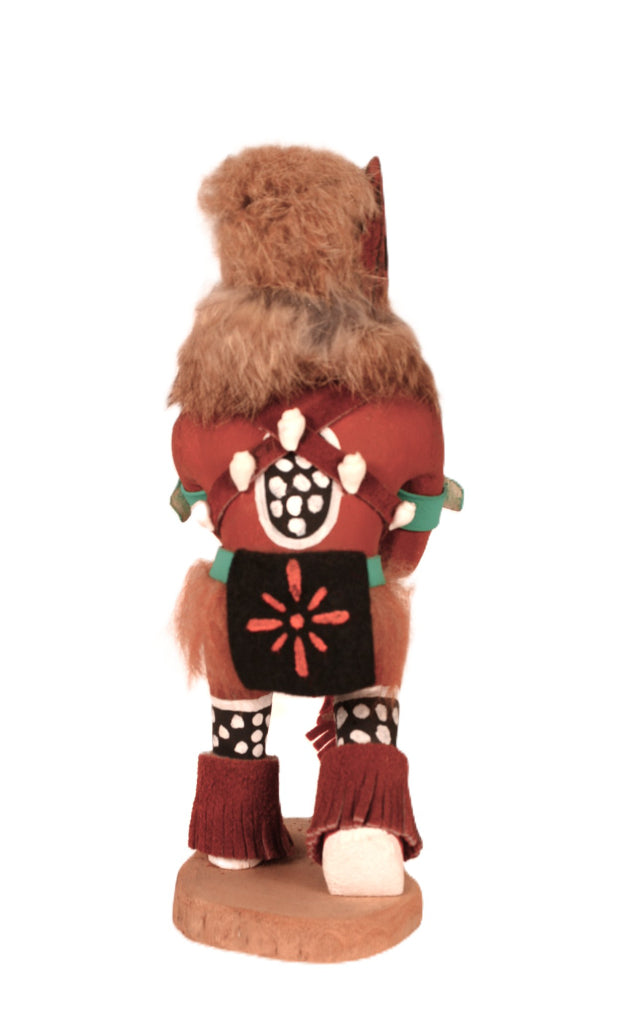 Hopi Pueblo Red Wolf Kachina Doll