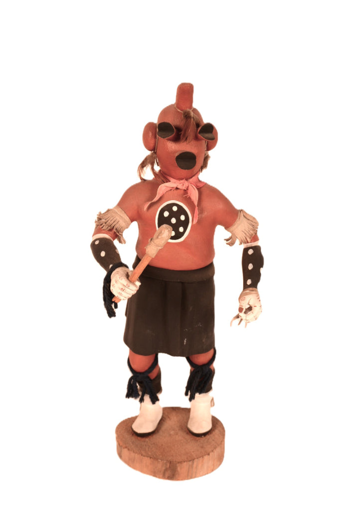 Hopi Pueblo Tewa Mudhead Kachina By A.L. Sahmie
