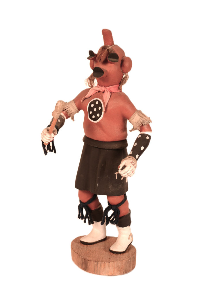 Hopi Pueblo Tewa Mudhead Kachina By A.L. Sahmie