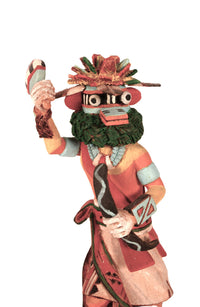 Hopi Pueblo Tuskwap.ava Crazy Rattler Kachina Doll By Sankey Jackson