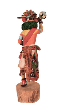Hopi Pueblo Tuskwap.ava Crazy Rattler Kachina Doll By Sankey Jackson