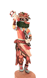 Hopi Pueblo Tuskwap.ava Crazy Rattler Kachina Doll By Sankey Jackson