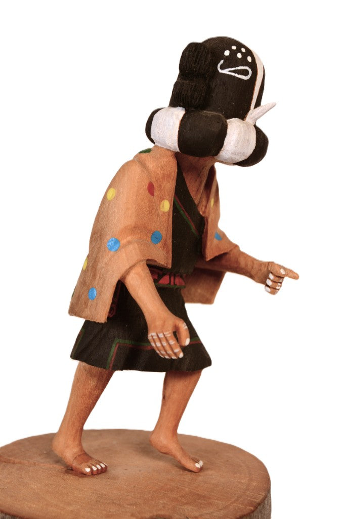 Hopi Pueblo Kokopelli Mana Kachina Doll By Steward Lanza