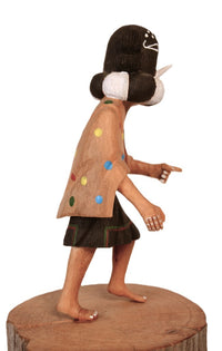 Hopi Pueblo Kokopelli Mana Kachina Doll By Steward Lanza