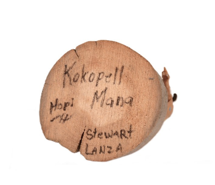 Hopi Pueblo Kokopelli Mana Kachina Doll By Steward Lanza