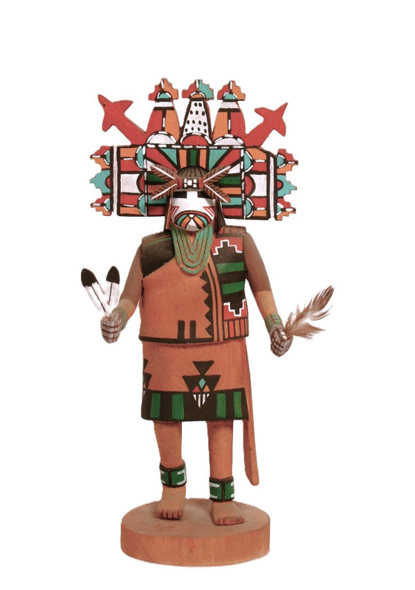 Hopi Pueblo Tabletta Pahlik Mana Kachina Doll By Calton Harvey