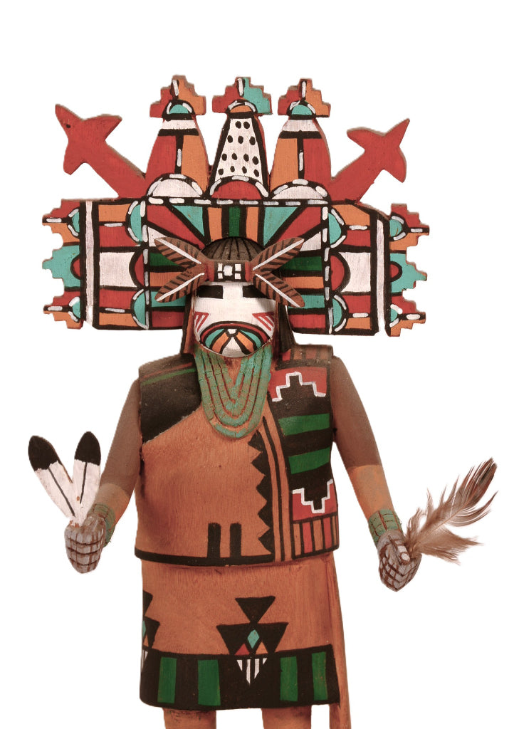 Hopi Pueblo Tabletta Pahlik Mana Kachina Doll By Calton Harvey
