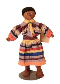 Seminole Female Cloth Doll on Stand