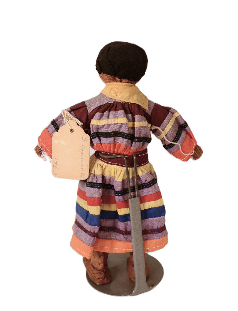 Seminole Female Cloth Doll on Stand