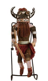 Hopi Pueblo Very Old Style Hanging Whipper Hu Kachina Doll