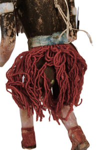Hopi Pueblo Very Old Style Hanging Whipper Hu Kachina Doll