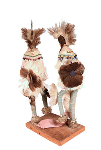 Plains Double Grass Dancers Kachina Dolls By Thomas Mails