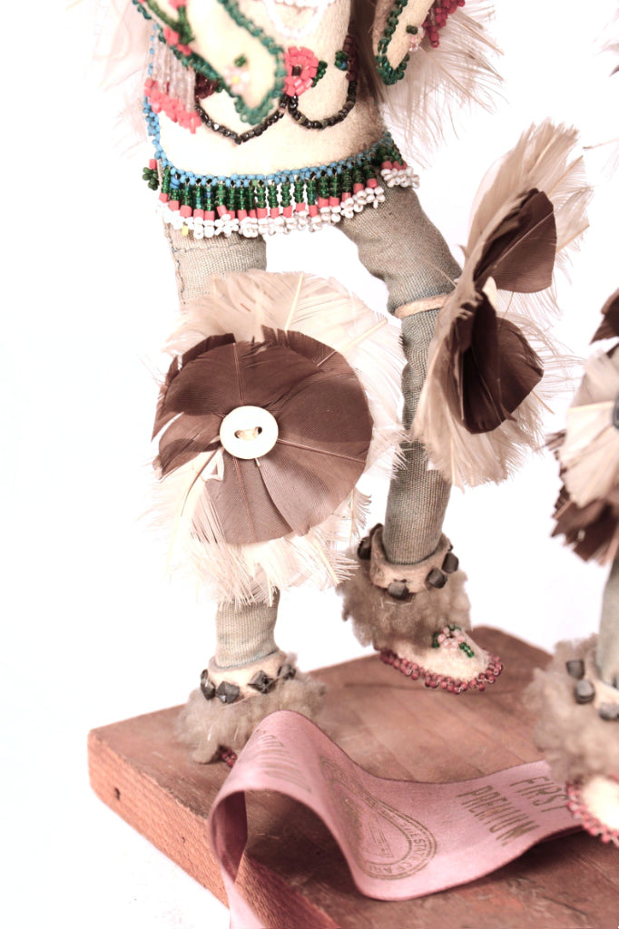 Plains Double Grass Dancers Kachina Dolls By Thomas Mails