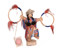 Odibwa Ontario Corn Husk Hoop Dancer Kachina Doll
