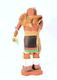 Hopi Pueblo Mudhead Dung Feeding Kachina Doll By K. Sarracimo