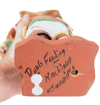 Hopi Pueblo Mudhead Dung Feeding Kachina Doll By K. Sarracimo