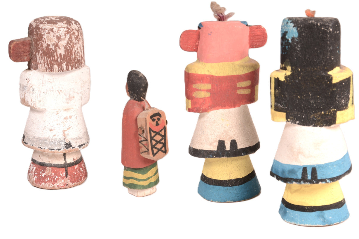 Hopi Pueblo Miniature Kachinas Dolls Set of 7