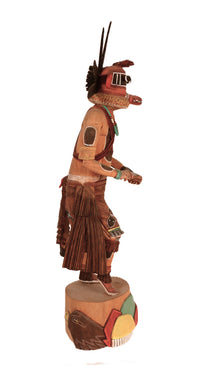 Hopi Pueblo Honan Elder Badger Kachina Doll By Philander Shelton