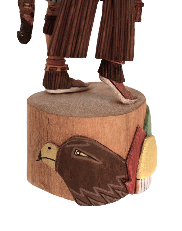 Hopi Pueblo Honan Elder Badger Kachina Doll By Philander Shelton