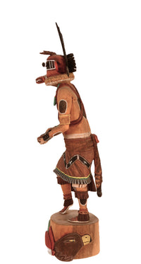 Hopi Pueblo Honan Elder Badger Kachina Doll By Philander Shelton
