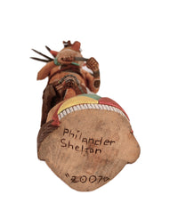 Hopi Pueblo Honan Elder Badger Kachina Doll By Philander Shelton
