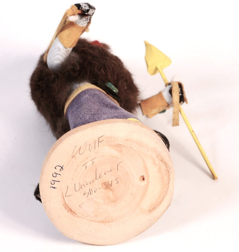 Navajo Kachina Wolf Doll By L. Vandever