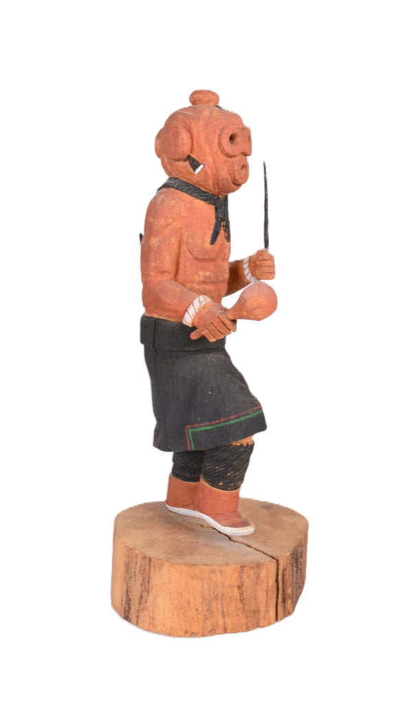 Hopi Kachina Mudhead By Stewart Lanza