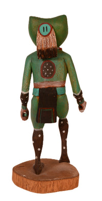 Hopi Pueblo Green Frog Kachina Doll By Watbar Namoki