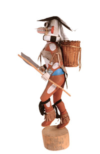 Hopi Pueblo White Ogre Kachina Doll By A.L. Sahmie