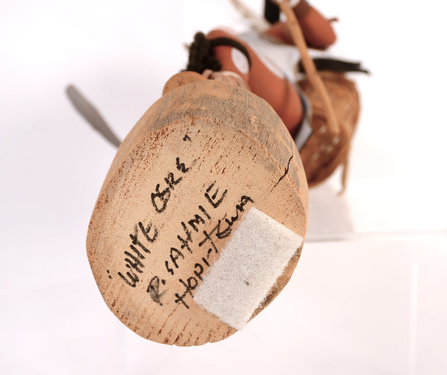 Hopi Pueblo White Ogre Kachina Doll By A.L. Sahmie