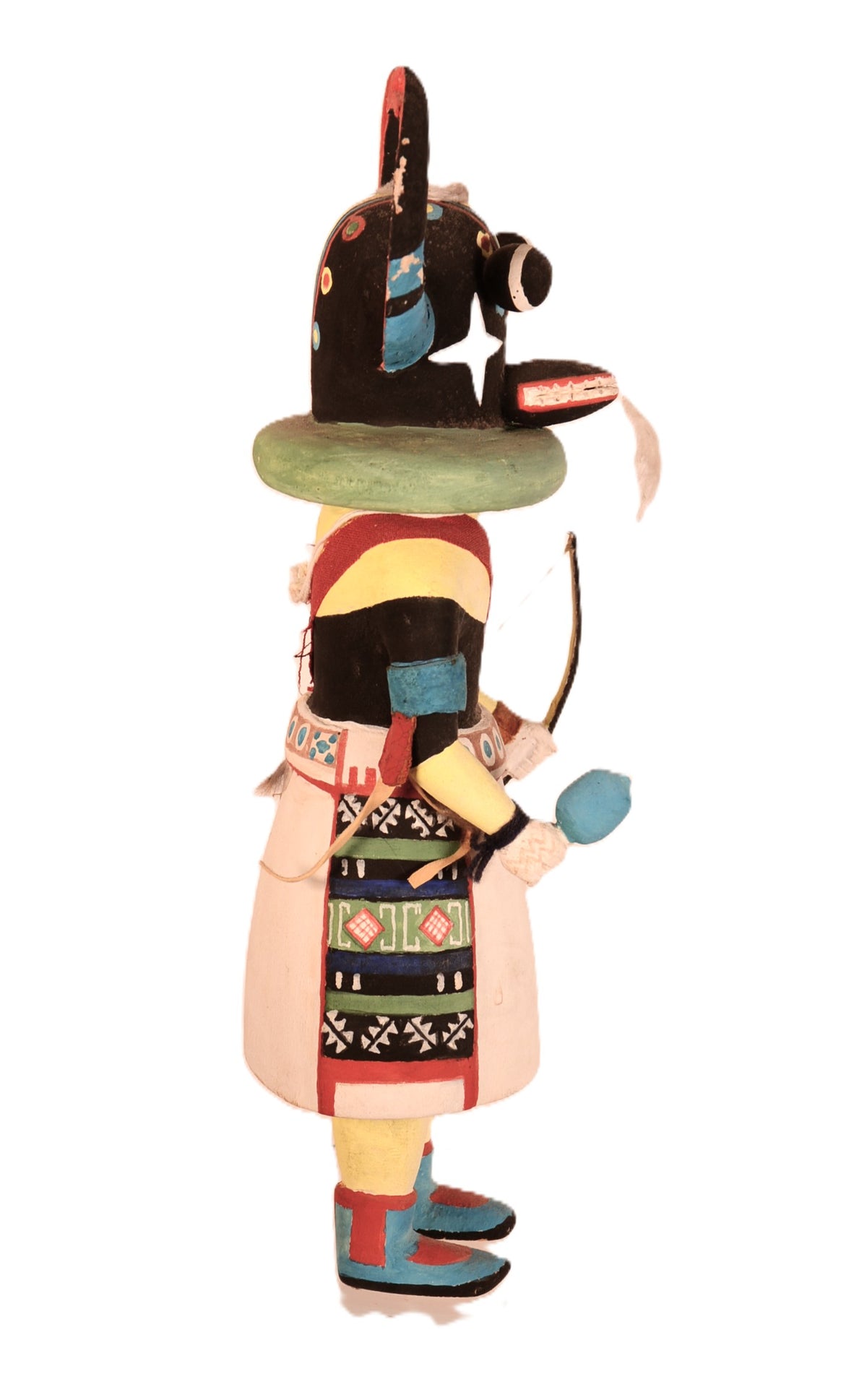 Hopi Pueblo Ahote Ho'o'te Whipper Kachina Doll