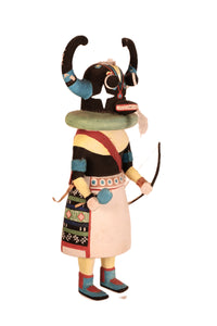 Hopi Pueblo Ahote Ho'o'te Whipper Kachina Doll