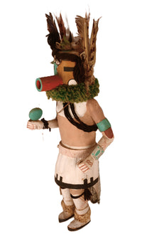 Large Hopi Pueblo Hanging Rattler Kachina Doll - 22.75"h