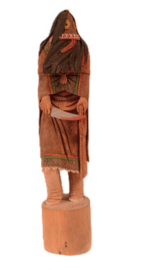 Hopi Pueblo Ogre Woman Kachina Doll By Lawrence Dallas