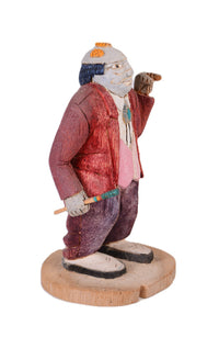 Zuni Kachina Clown Ne We Kwe Doll By William Lucio