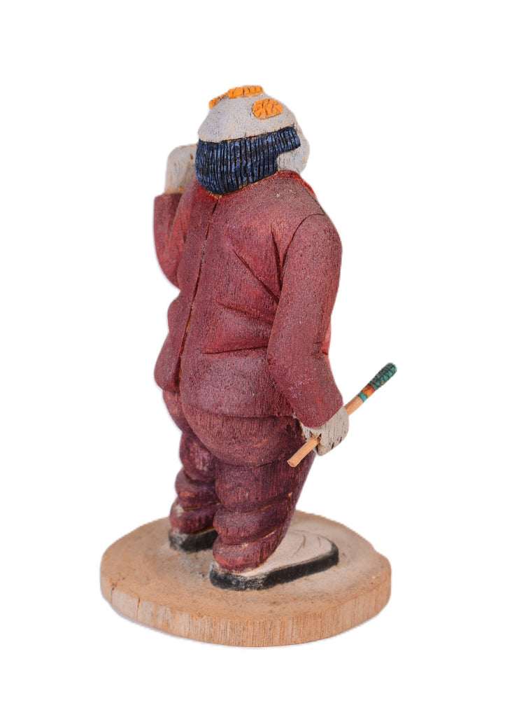 Zuni Kachina Clown Ne We Kwe Doll By William Lucio