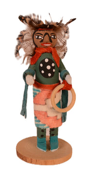 Hopi Pueblo Miniature Hoop Dancer Kachina Doll By BB