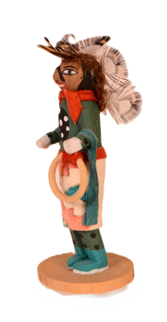 Hopi Pueblo Miniature Hoop Dancer Kachina Doll By BB