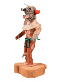 Hopi Pueblo Miniature Black Ogre Kachina Doll By B Yanez