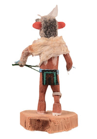 Hopi Pueblo Miniature Black Ogre Kachina Doll By B Yanez